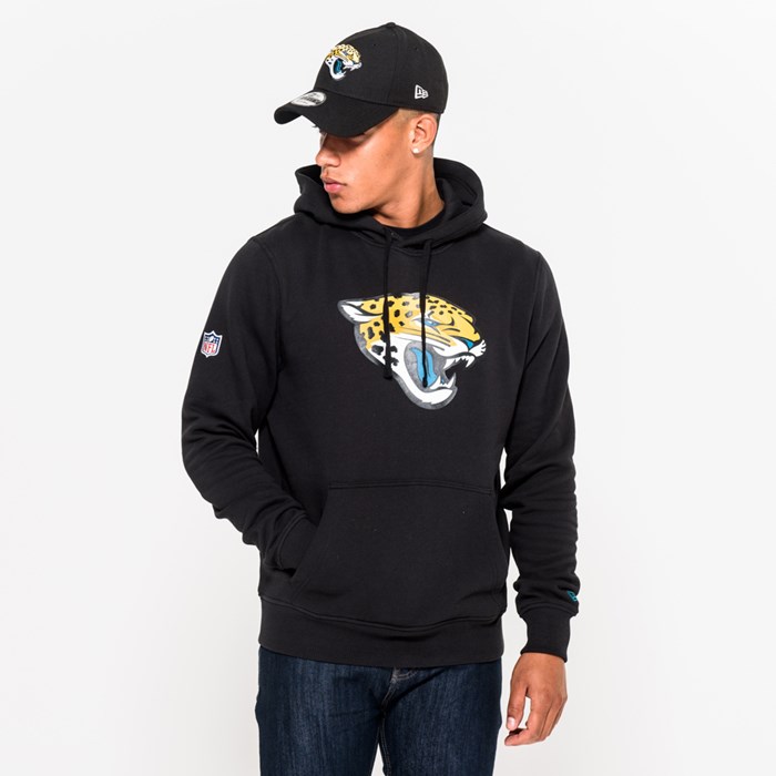 Jacksonville Jaguars Team Logo Miesten Hupparit Mustat - New Era Vaatteet Myynti FI-769342